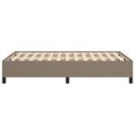 vidaXL Cadre de lit sans matelas taupe 120x190 cm tissu