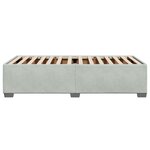 vidaXL Cadre de lit sans matelas gris clair 90x200 cm velours