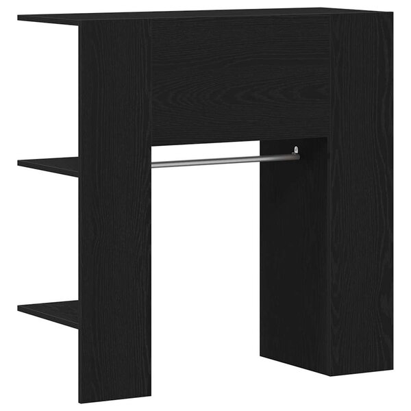 vidaXL Meuble de couloir avec étagère Chêne noir 97 5 x 37 x 99 cm