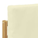 vidaXL Ensemble de canapés d'extérieur 6 pc Blanc et crème
