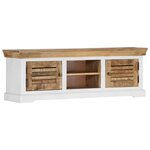vidaXL Meuble TV 118x30x40 cm Bois de manguier massif