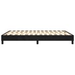 vidaXL Cadre de lit noir 140x190 cm velours