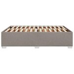 vidaXL Cadre de lit sans matelas taupe 140x200 cm tissu
