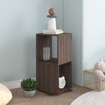 vidaXL Armoire rotative Gris chêne 34 5x34 5x75 5 cm bois d'ingénierie
