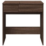 vidaXL Coiffeuse avec miroir chêne marron 73x46 5x120 cm