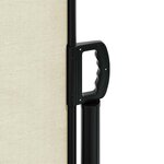 vidaXL Auvent latéral rétractable crème 140x300 cm