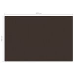 vidaXL Tapis de tente 400x600 cm Marron