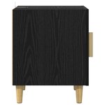 vidaXL Cabinet de chevet 2 Pièces Chêne noir 40 x 40 x 50 cm