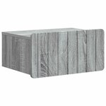 vidaXL Cabinet de chevet mural 2 Pièces Sonoma gris 49 x 34 5 x 24 cm