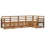vidaXL Ensemble de canapés d'extérieur 5 pc Naturel Polyester