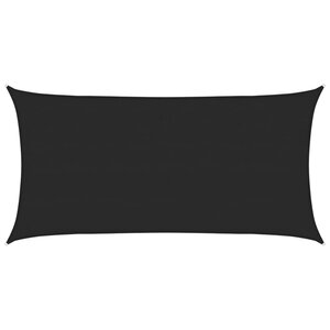vidaXL Voile d'ombrage 160 g/m² Noir 4x7 m PEHD