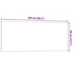 vidaXL Tableau noir magnétique mural Noir 100x40 cm Verre trempé