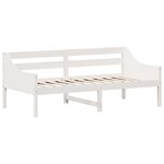 vidaXL Lit de jour Blanc 75x190 cm Bois de pin massif