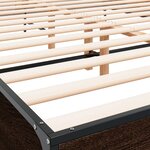 vidaXL Cadre de lit sans matelas chêne marron 160x200 cm