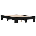 vidaXL Cadre de lit sans matelas noir 140x200 cm