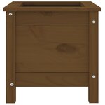 vidaXL Jardinière marron miel 40x40x39 cm bois massif de pin