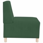 vidaXL Unité de Sofa Modulaire Sans Accoudoirs Vert jungle