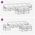 vidaXL Ensemble de canapés d'extérieur 8 pc Naturel et Beige