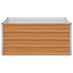 vidaXL Jardinière surélevée Marron Clair 100 x 100 x 45 cm