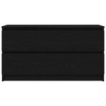 vidaXL Meuble TV noir 100x35x54 cm bois d'ingénierie