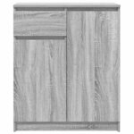 vidaXL Buffet avec tiroir sonoma gris 71x35x84 cm bois d'ingénierie