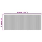 vidaXL Cloison de séparation marron largeur 400 cm hauteur 165 cm bambou