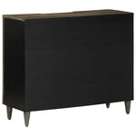 vidaXL Buffet 90x33x75 cm bois massif de manguier