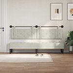 vidaXL Tête de lit suspendue Crème Velours
