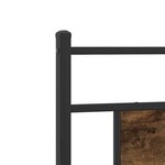vidaXL Cadre de lit sans matelas chêne fumé 80x200cm bois d'ingénierie
