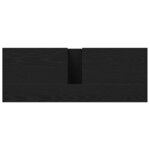 vidaXL Meuble sous-vasque de salle de bain Chêne noir 80 x 30 x 60 cm