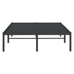 vidaXL Cadre de lit métal sans matelas noir 120x200 cm