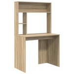 vidaXL Bureau Chêne Sonoma 91 x 50 x 149 cm Bois d'ingénierie