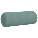 vidaXL Coussins d'accent 2 Pièces Vert Mer Ø 25 x 70 cm