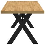 vidaXL Table à manger NOAIN pieds en forme de X 160x90x75cm massif pin
