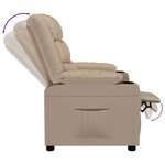 vidaXL Fauteuil inclinable Cappuccino Similicuir