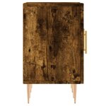 vidaXL Meuble TV chêne fumé 150x30x50 cm bois d'ingénierie