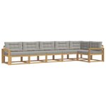vidaXL Ensemble de canapés d'extérieur 4 pc Blanc et gris clair