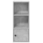 vidaXL Bibliothèque gris béton 31x24x77 cm bois d'ingénierie