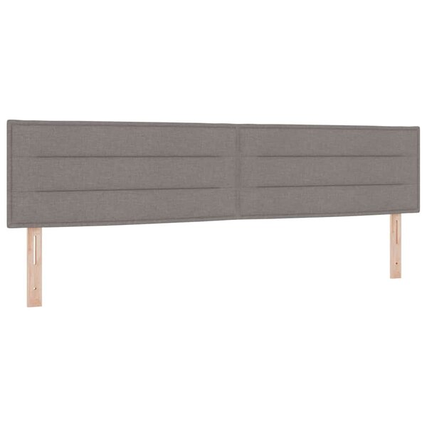 vidaXL Tête de lit avec tête de lit Taupe 200 cm Cuir synthétique