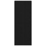 vidaXL Buffet 2 Pièces Noir Chêne 69 5x34x180 cm en bois d'ingénierie