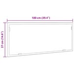 vidaXL Miroir de salle de bain à LED chêne artisanal bois d'ingénierie