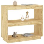 vidaXL Bibliothèque 80x35x71 cm bois de pin massif