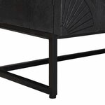 vidaXL Haut Armoire Noir 55 x 30 x 95 cm