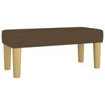 Banc banquette marron foncé 70 x 30 x 30 cm tissu 02_0010671