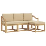 vidaXL Ensemble de canapés d'extérieur 4 pc