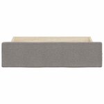 vidaXL Tiroirs de lit 2 Pièces taupe bois d'ingénierie et tissu