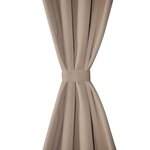 vidaXL Rideau occultant 2 Pièces avec œillets métalliques 135x175cm Crème