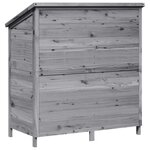 vidaXL Abri de jardin Gris 106 x 56 x 113 5 cm Bois de Sapin Massif
