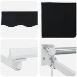 vidaXL Auvent Noir 300 x 250 x 165 cm Polyester