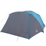vidaXL Tente familiale avec porche 6 personnes bleu imperméable
